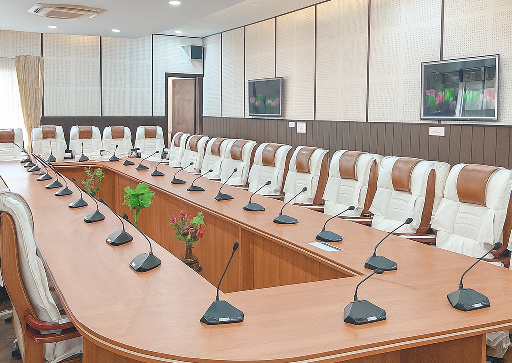 Professional audio system in a lecture hall